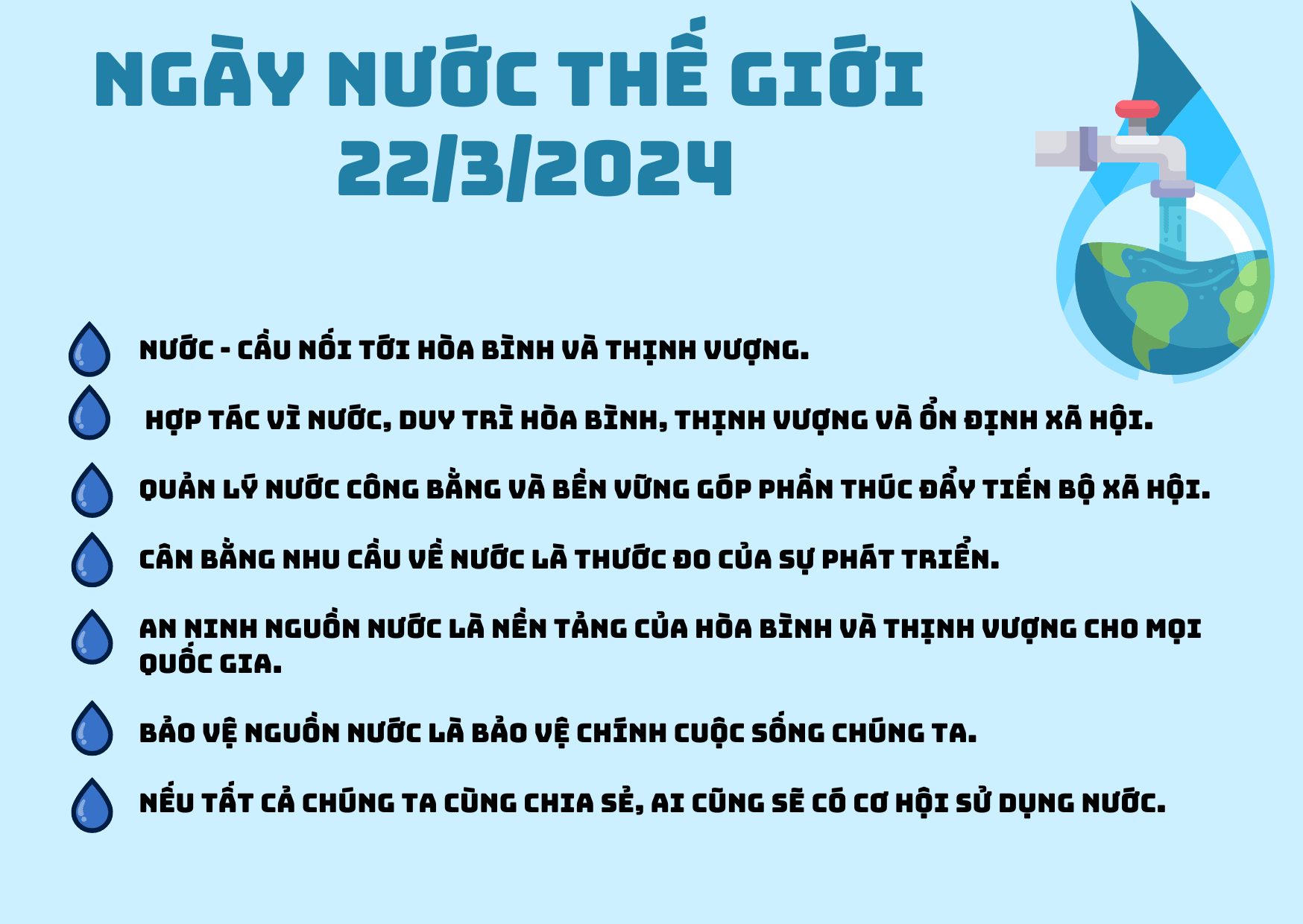 Tháng 3 - Những thông điệp toàn cầu cùng bảo vệ Trái đất