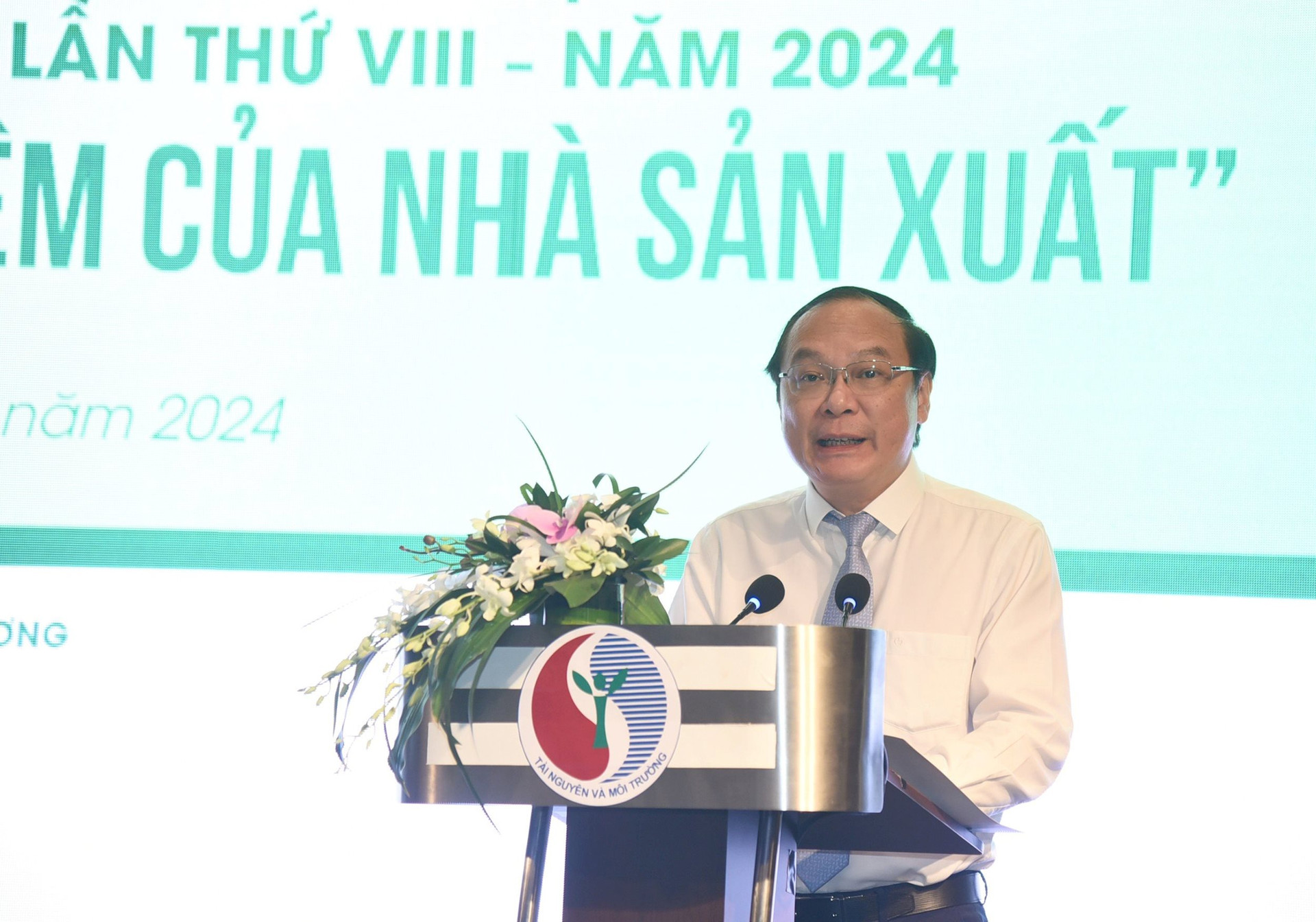 Thứ trưởng Bộ Tài nguyên và Môi trường Lê Công Thành phát biểu khai mạc Diễn đàn
