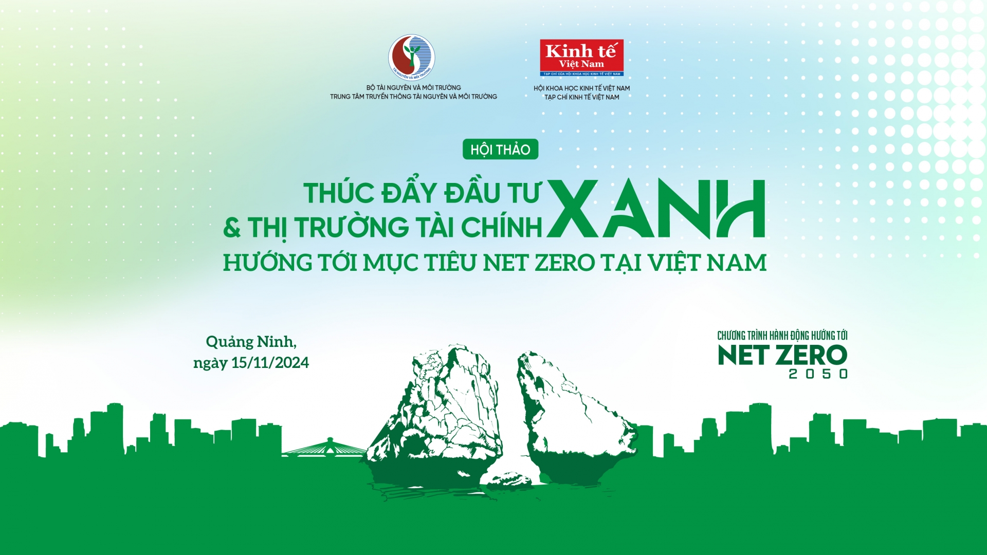 Tổ chức chuỗi Hội thảo “Thúc đẩy đầu tư xanh và thị trường tài chính xanh - Hướng tới mục tiêu Net zero tại Việt Nam”