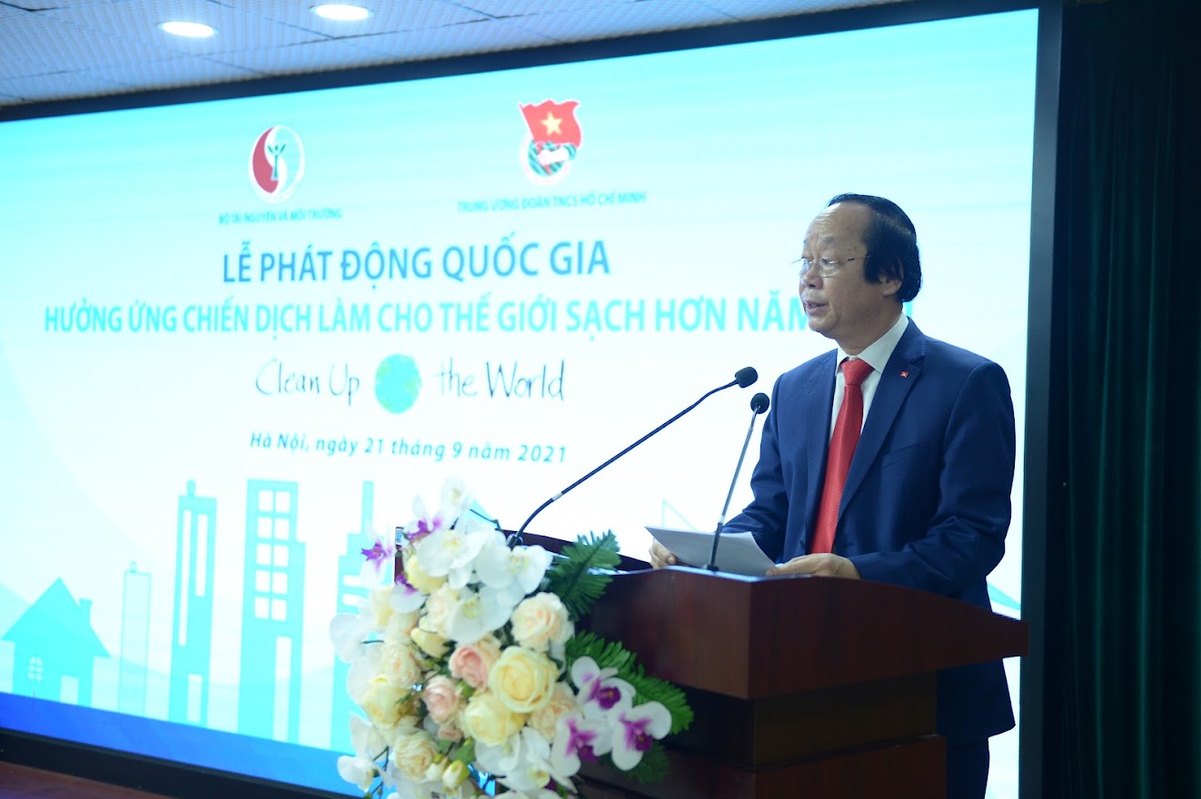 Bộ TNMT phối hợp với TW Đoàn TNCS Hồ Chí Minh tổ chức Lễ phát động trực tuyến hưởng ứng &quot;Chiến dịch làm cho thế giới sạch hơn năm 2021&quot;